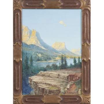 Hamilton Irving Marlatt (American, 1867-1929) Mountain landscape