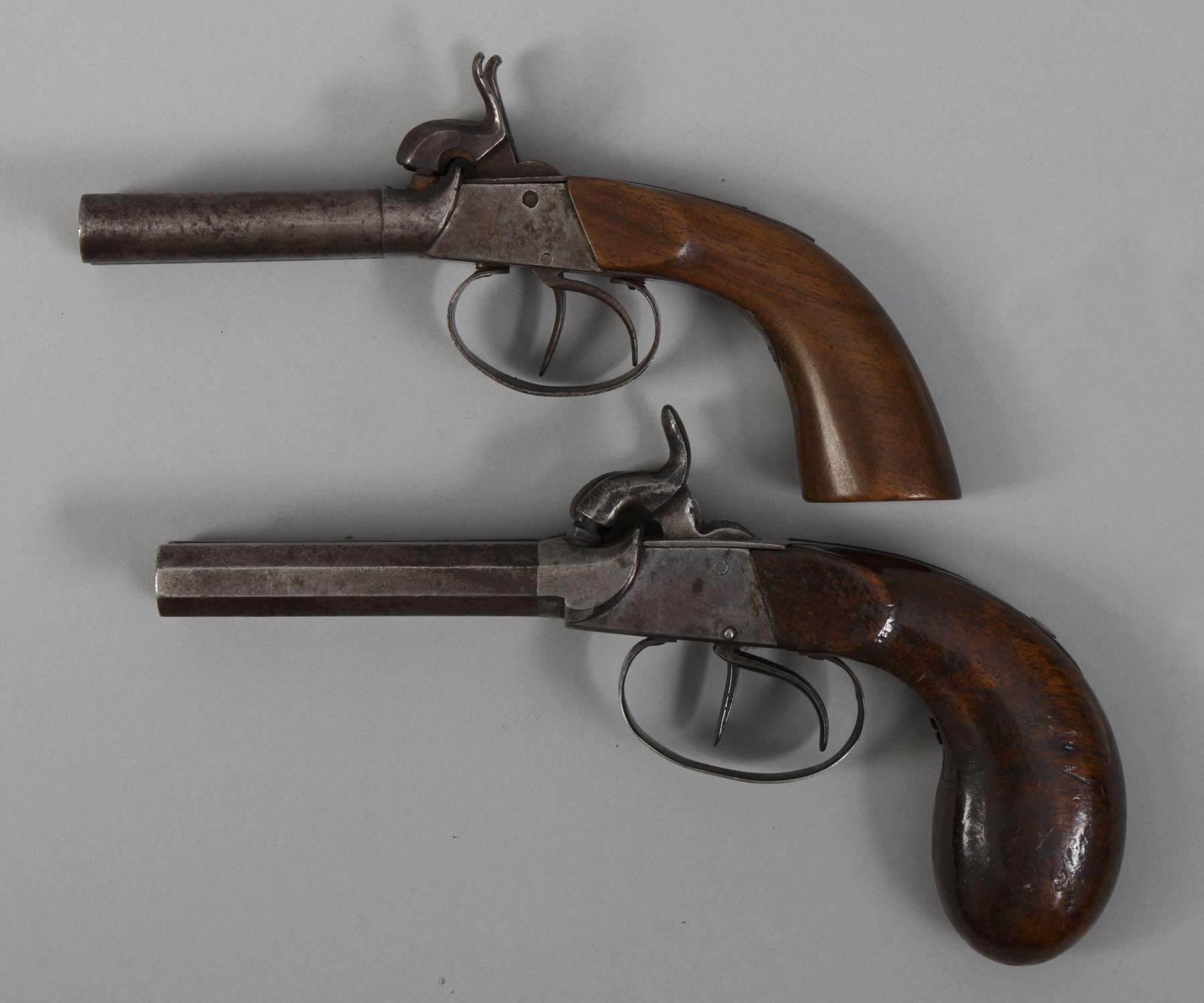 Small Double Barrel Belgian Boot Pistols