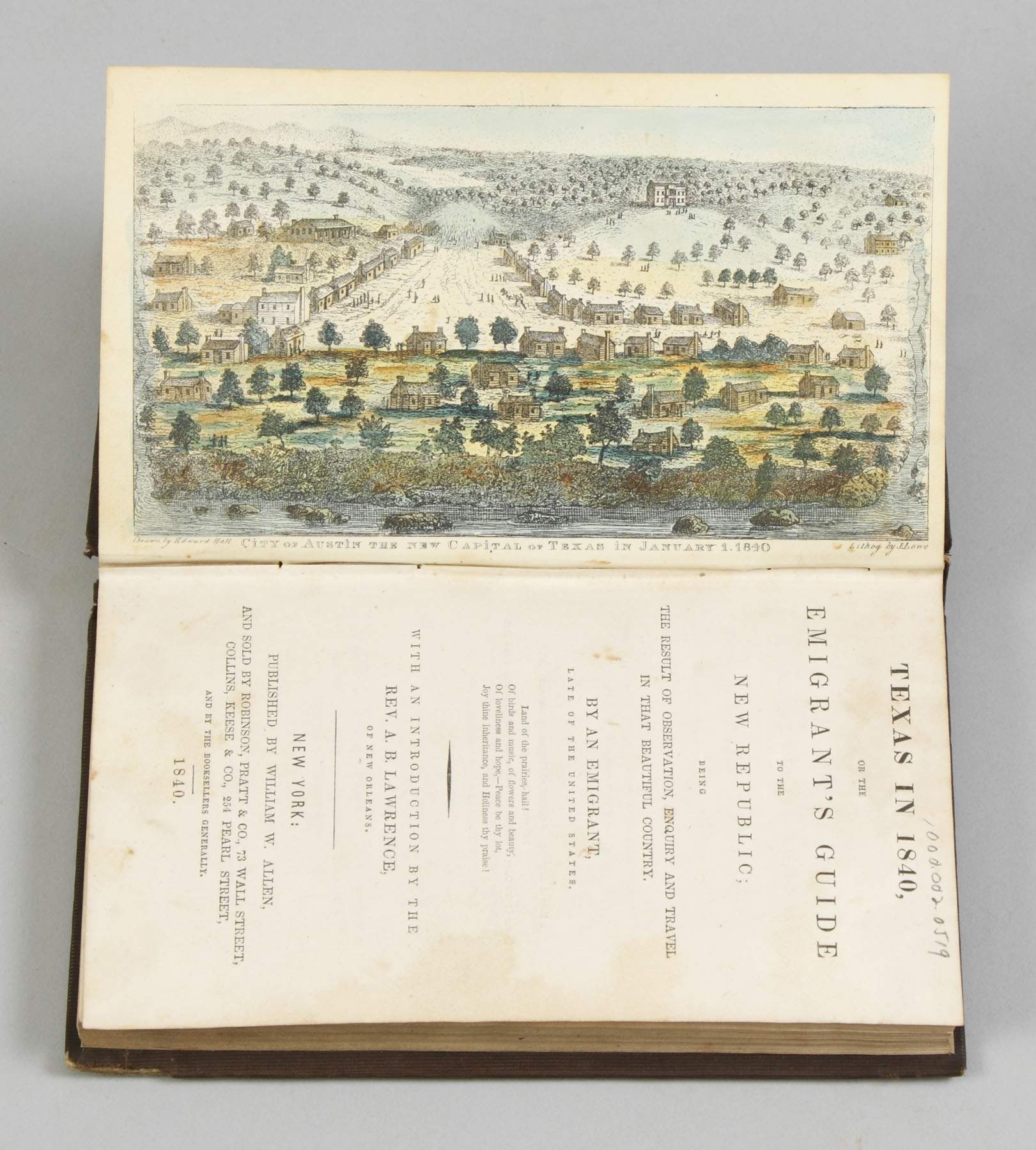 Texas in 1840: or The Emigrant's Guide to the New Republic