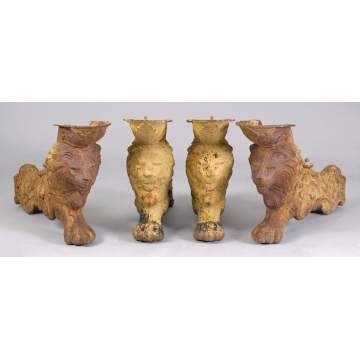 Victorian Cast Iron Lions