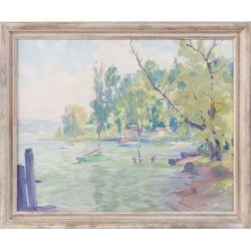 Clifford Ulp (American, 1885 - 1957)  lake scene