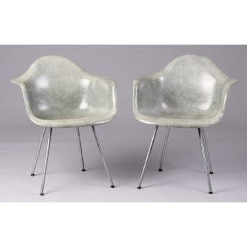 2 Fiberglass Eames Chairs	