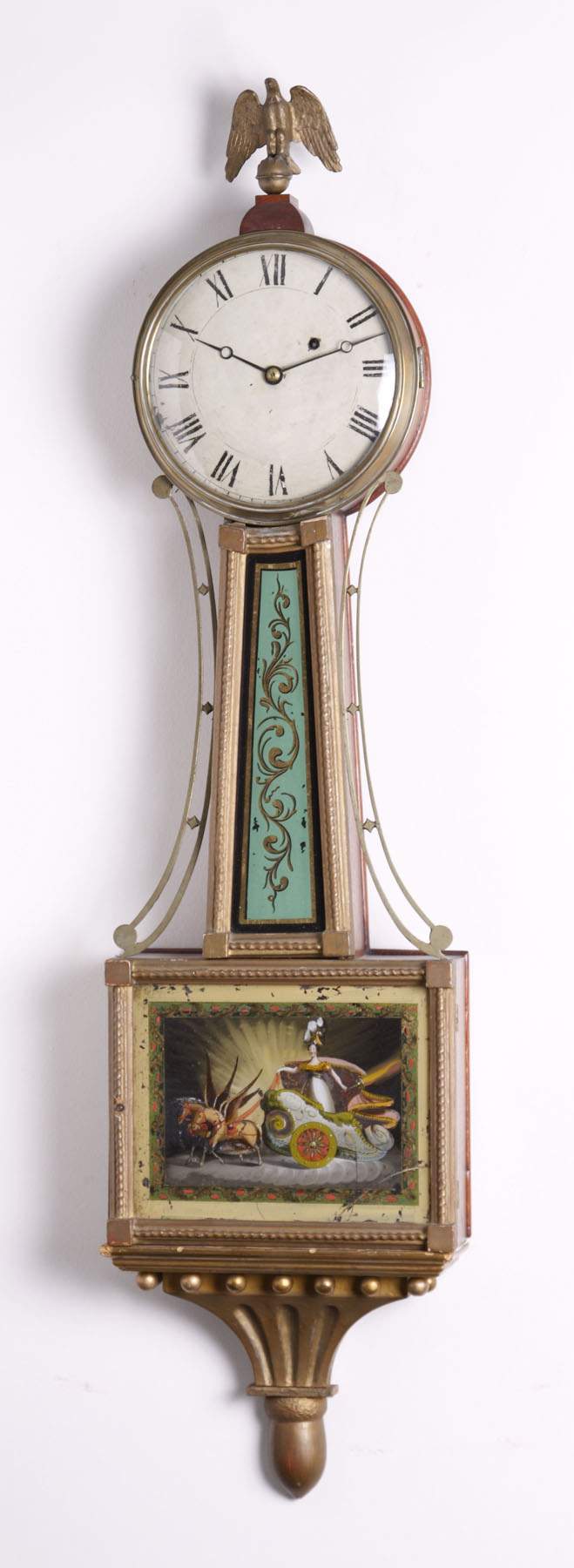 Period New England Presentation Banjo Clock Cottone Auctions