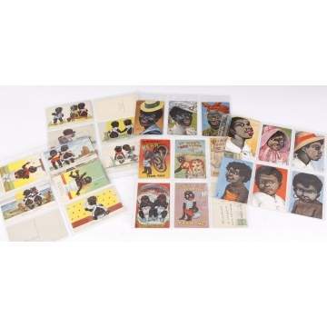 Group of C.T. Comics Pickaninny Postcards & Tucks Postcards