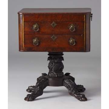 Mahogany 2 Drawer Writing Table 