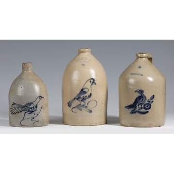 Group of Stoneware Jugs