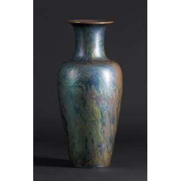 Zsolnay Art Pottery Vase w/Iridescent Glaze