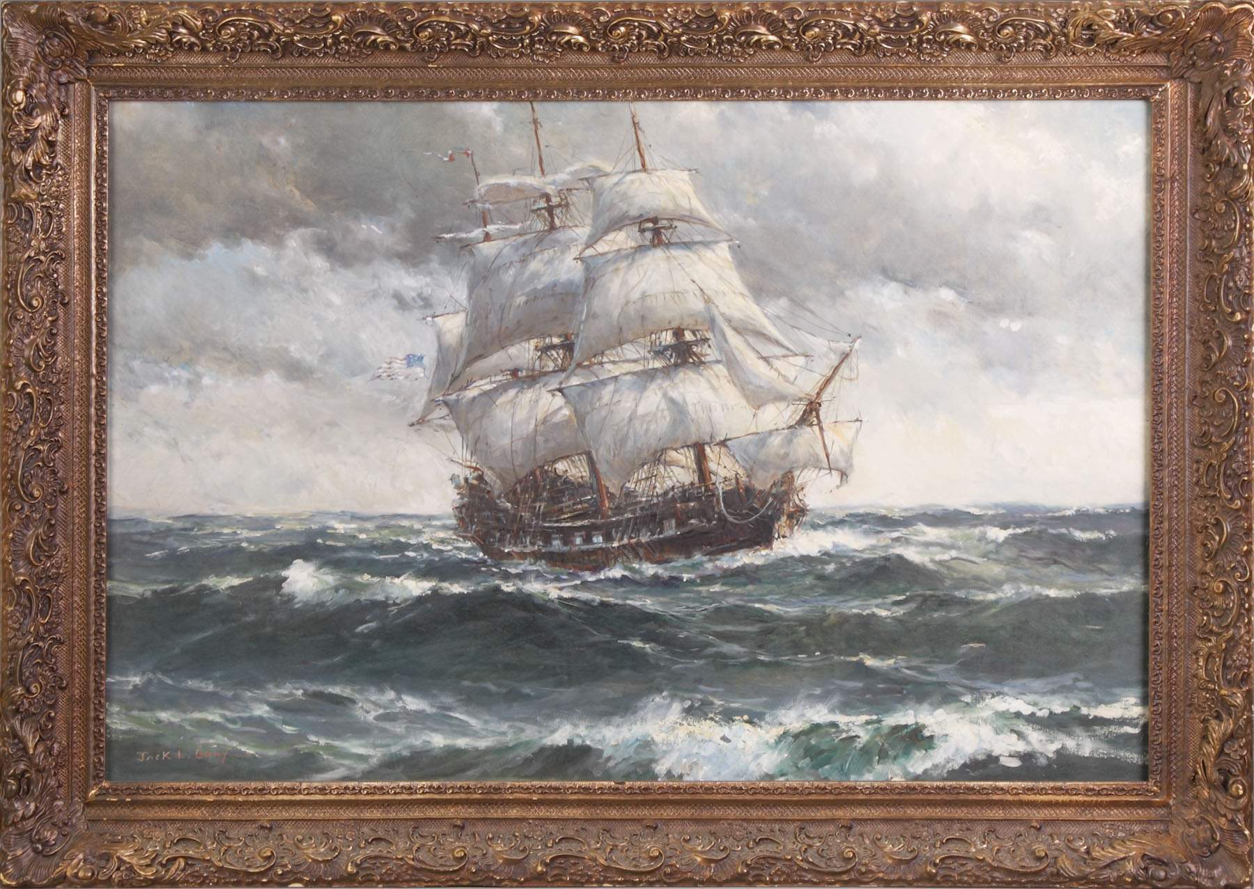 Jack L. Gray (Canadian, 19271981) "Heavy Weather on Crossing to France" Cottone Auctions