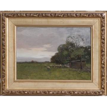 Charles Paul Gruppe (American, 1860-1940) Farm in upstate NY