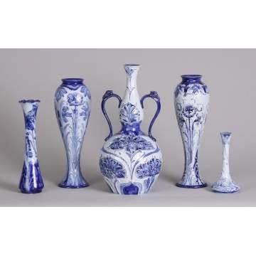 Sgn. Moorcroft MacIntyre Florian Ware Vases
