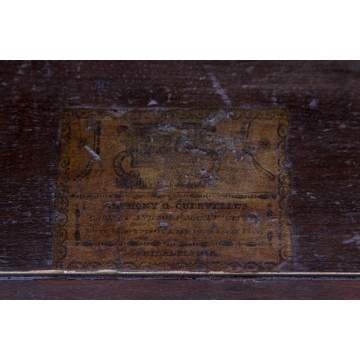 Anthony Quervelle 2 Pc. Mahogany Secretary, Phil. 