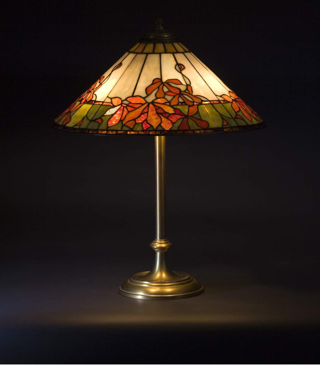 Wilkinson Leaded Glass Lamp "Virginia Creeper" Cottone Auctions