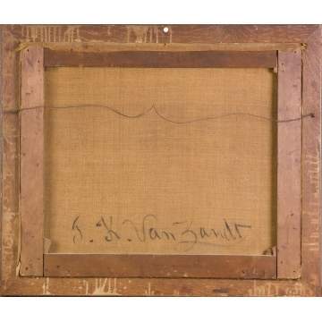 Thomas Kirby Van Zandt (American, 1814-1886) Cows in barn