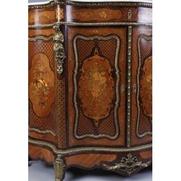 Alexander Roux Serpentine Inlaid Side Cabinet