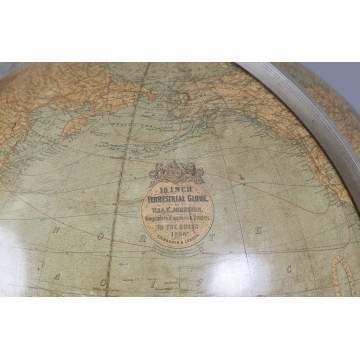 W. & A.K. Johnston Globe on Carved Base