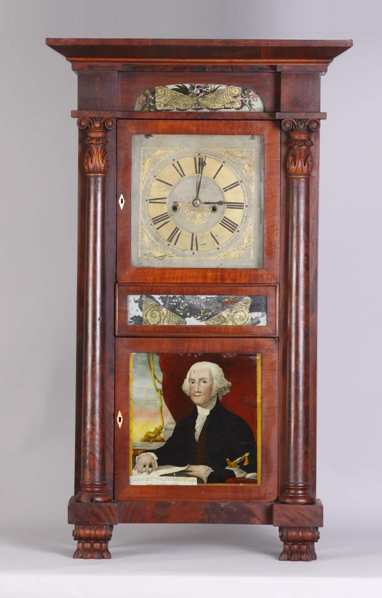 Marshall & Adams, Seneca Falls, NY Empire Shelf Clock Cottone Auctions