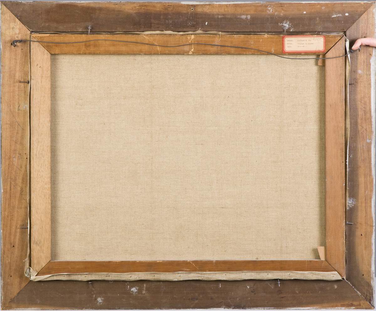 Clifford M. Ulp (Rochester NY, 1885-1958) "Village in Winter"