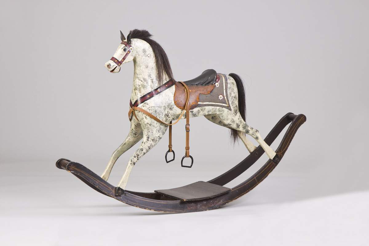 Early American Painted Rocking Horse | Cottone Auctions