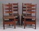 Set of 4 Arts & Crafts Chairs