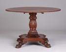 Cherry tilt top table 		