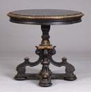 Victorian Ebonized Marble Top Table
