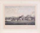 Hand Colored Print of Steamers	"The Attack & Capture of Sidon"