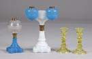 Sandwich Oil Lamps & Candlesticks