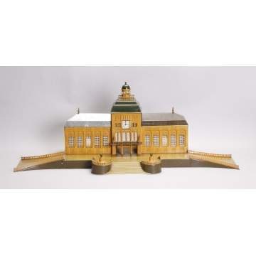 Marklin Lithographed Tin Plaza Station