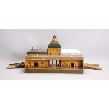 Marklin Lithographed Tin Plaza Station