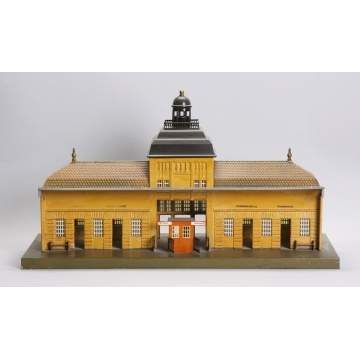 Marklin Lithographed Tin Train Station