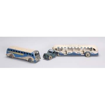 Arcade Cast Iron Greyhound Buses
