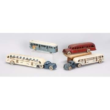 Arcade Greyhound Lines & Arcade Cast Iron Buses