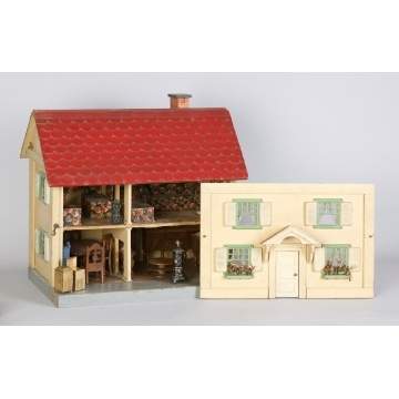 Schoenhut Doll House w/Accessories
