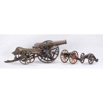 Group of Toy Cannons 