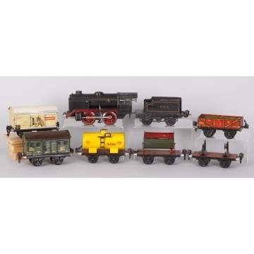 Marklin Lithographed & Painted Tin Train Set