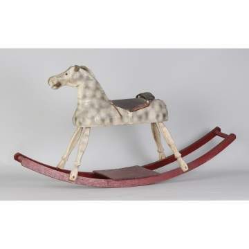 Carved & Smoke Painted Hobby Horse
