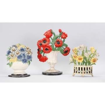 Floral Cast Iron Doorstops