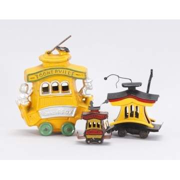 Group of 3 Toonerville Trolleys