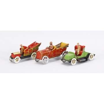 Group of 3 German Auto Penny Toys