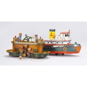 Lithographed Toy Boats