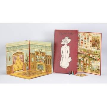 McLoughlin Bros. Doll House & Board Game