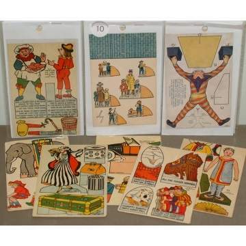 Group of 16 Cut-Out Postcards