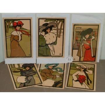 Group of 6 Tucks "Art" Series #1369