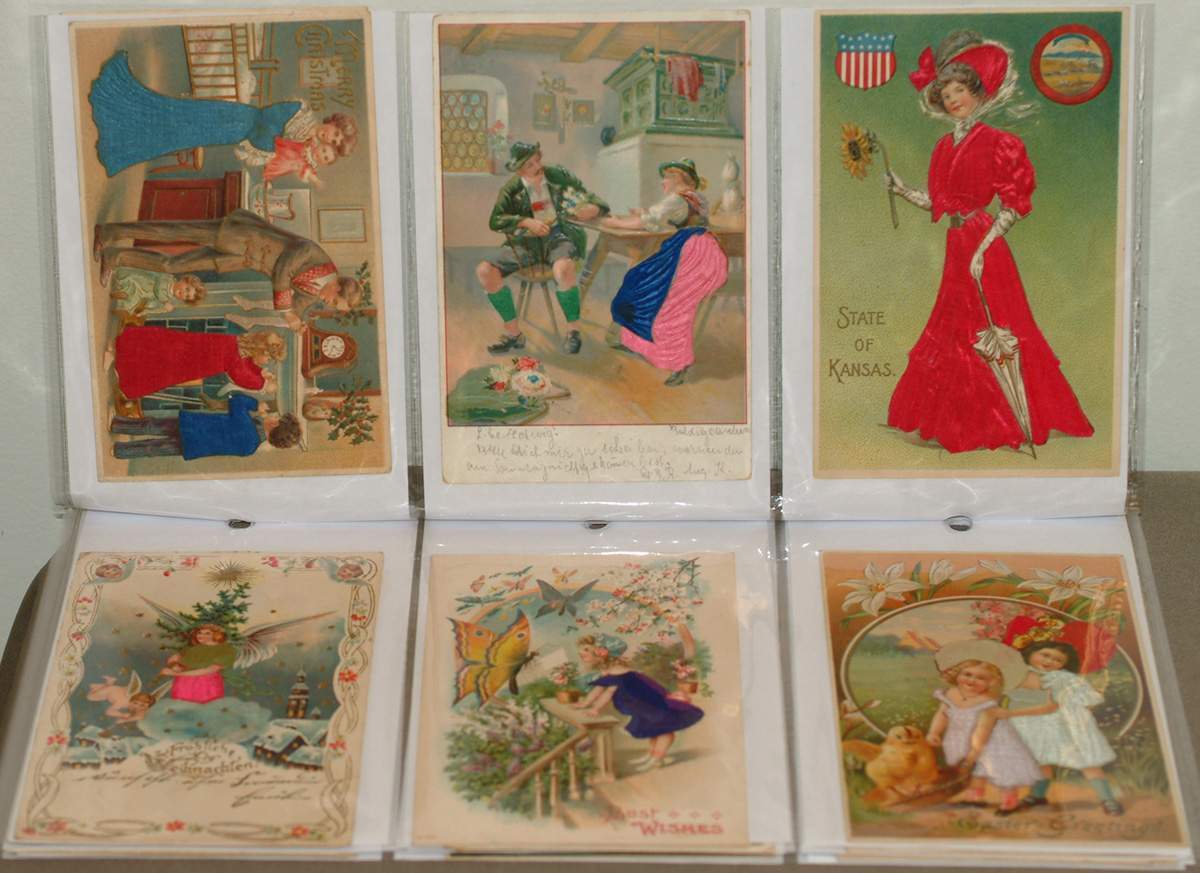 Group of 30 Various Silk Postcards | Cottone Auctions