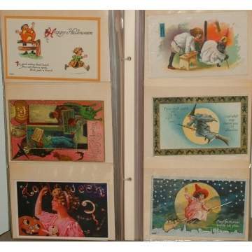 Group of 72 Halloween Postcards