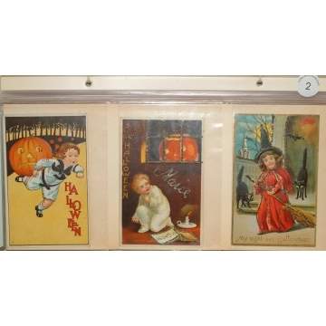 Group of 72 Halloween Postcards