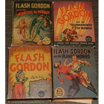 4 Flash Gordon Big Little Books