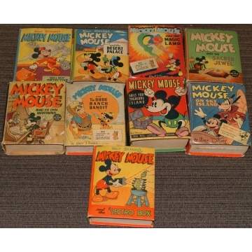 9 Mickey Mouse Big Little Books
