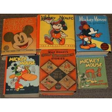 6 Mickey Mouse Big Little Books