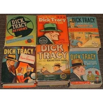 6 Dick Tracy Big Little Books